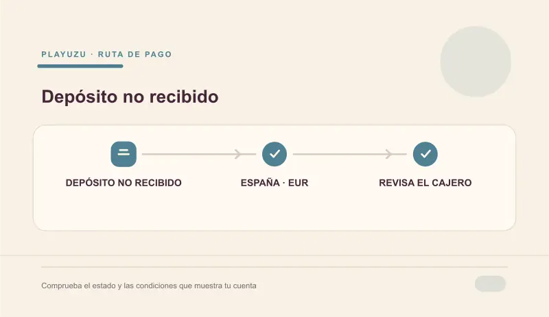 Depósito PlayUZU pendiente de aparecer en el saldo
