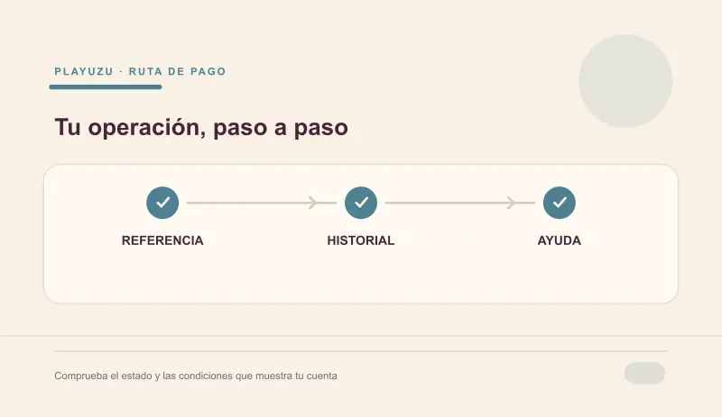 Consulta del historial y referencia del depósito