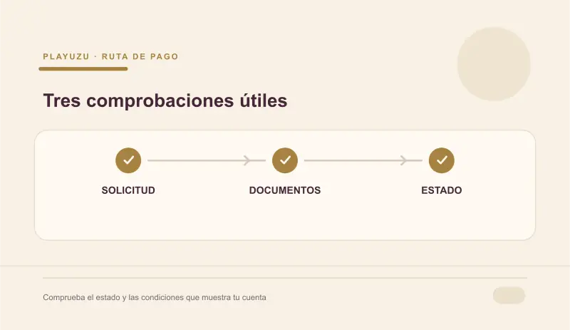 Cuenta, verificación y proveedor siguen la retirada